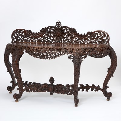 Lot 204 - Anglo-Indian Hardwood Console