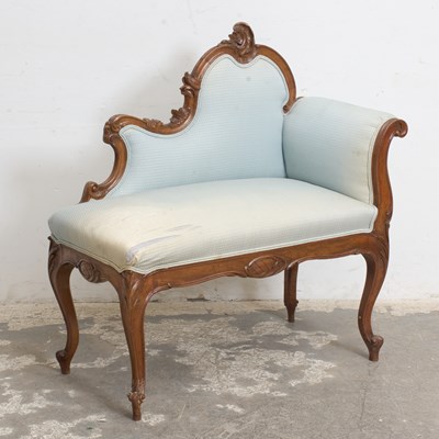 Lot 322 - Louis XV Style Marquetry Canapé