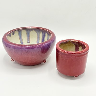 Lot 1104 - Two Chinese Porcelain Jun Style Bowls