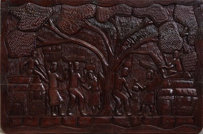 Lot 7 - African Carved Wood Panel