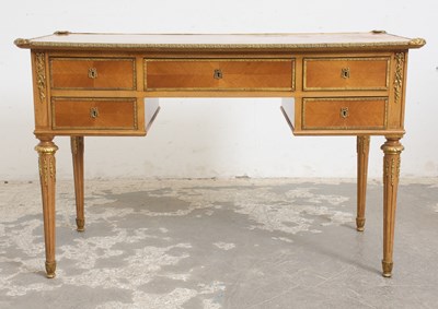 Lot 63 - Louis XVI Style Brass Mounted Desk