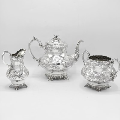 Lot 1139 - Victorian Sterling Silver Tea Service