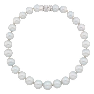 Lot 138 - South Sea Cultured Pearl Necklace with White Gold Clasp