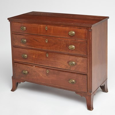 Lot 1053 - Federal Walnut Chest of Drawers