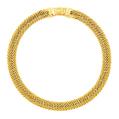 Lot 131 - Gold Circle Link Necklace