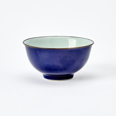 Lot 219 - A Chinese Blue Glazed Porcelain Bowl
