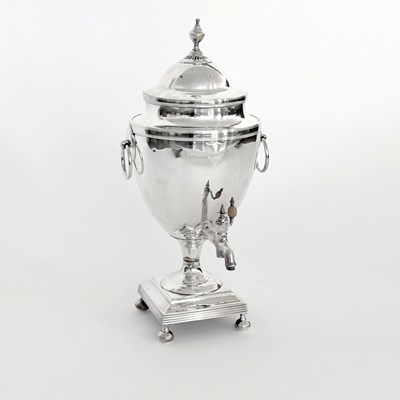Lot 1132 - George III Silver Plated Hot Water Urn