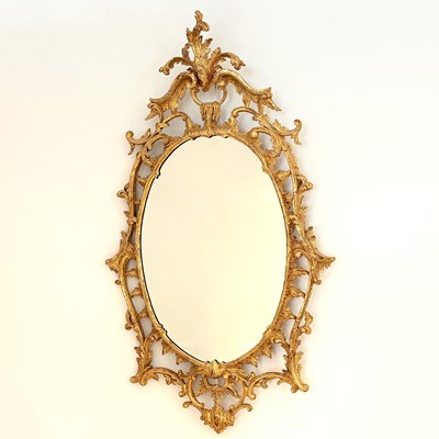 Lot 1063 - Rococo Style Giltwood Mirror