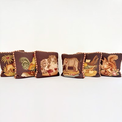 Lot 1039 - Set of Six Needlepoint Pillows