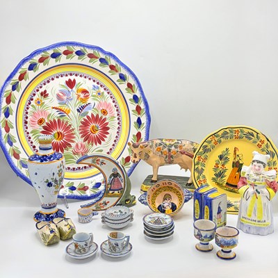 Lot 1082 - Group of Quimper Pottery