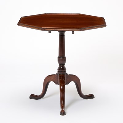 Lot 211 - George III Mahogany Octagonal Tilt-Top Tea Table