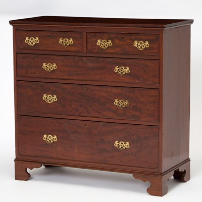 Lot 214 - Late Irish George III Mahogany Chest of Drawers
