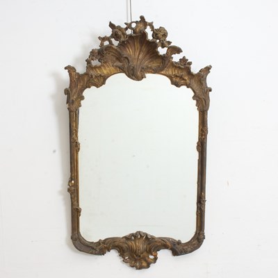 Lot 207 - Continental Rococo Style Gilt-Wood Mirror