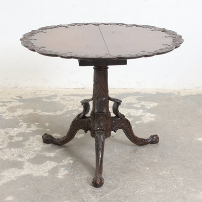 Lot 200 - George III Style Mahogany Tilt-Top Tea Table
