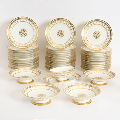 Lot 263 - French Gilt-Porcelain Sevres Style Partial Dinner Service