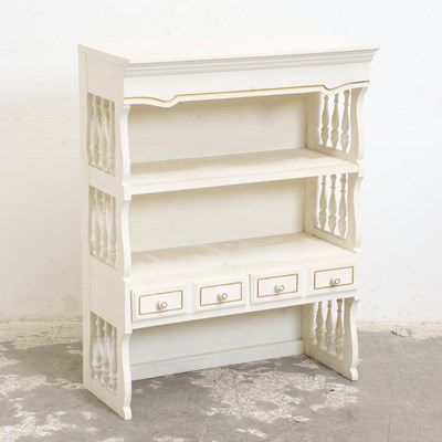 Lot 164 - White Painted Two-Tier Shelf