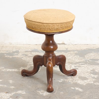 Lot 187 - Victorian Mahogany Piano Stool