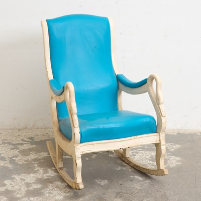 Lot 188 - French Style Painted Rocker