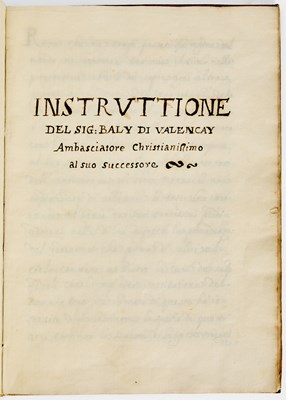 Lot 64 - An unvarnished look at life at the Papal Court in the 1650s