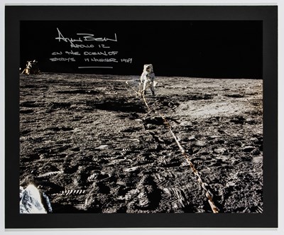 Lot 323 - Alan Bean Apollo 12 signed photograph on the Ocean of Storms