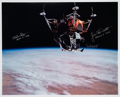 Lot 324 - Apollo 9 "Spider" photograph signed by David Scott and James McDivitt
