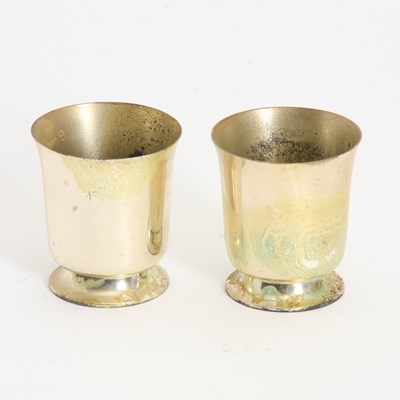 Lot 246 - Pair of Sterling Tiffany & Co. Demitasse Cups