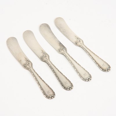 Lot 250 - Set of Four Sterling Spreaders