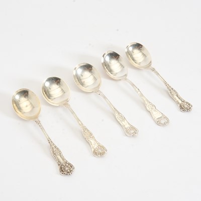 Lot 251 - Set of Five Sterling Spoons