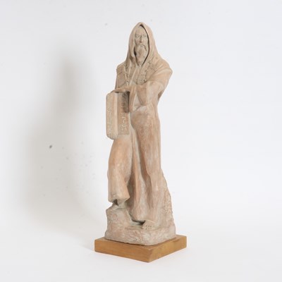 Lot 279 - Terracotta Moses Sculpture