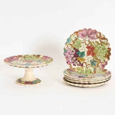Lot 283 - Set of Five Copeland Ceramic Dessert Service
