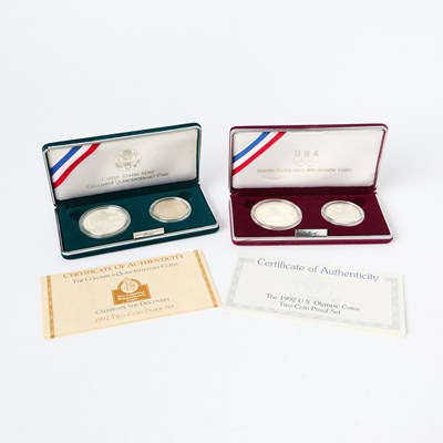 Lot 76 - United States. Group of Two-Coin Commemorative Proof Sets. OGP.