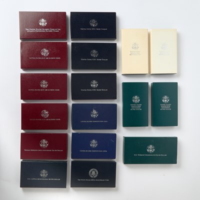 Lot 77 - United States. Group of Proof Commemorative Silver Dollars. OGP.
