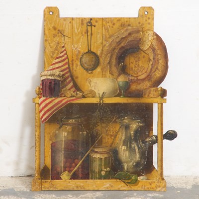 Lot 312 - French Trompe L'oeil Tôle Kitchen Panel