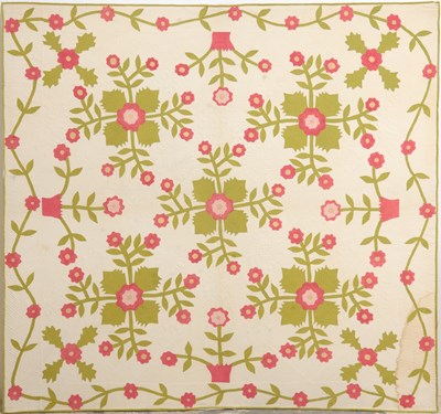 Lot 333 - Floral Patterned Quilt