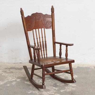 Lot 339 - Pressed Wood Child's Rocking Chair