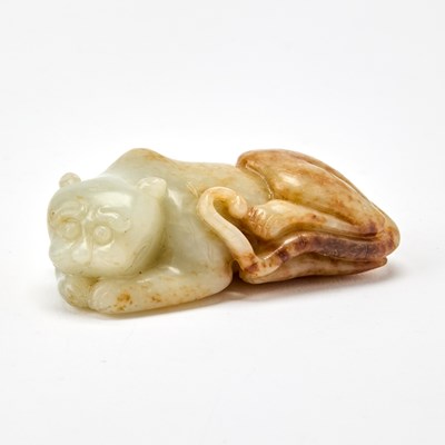 Lot 32 - A Chinese Carved Jade Tiger