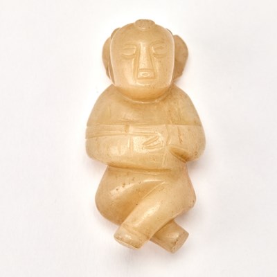 Lot 524 - A Chinese Jade Figure of a Boy