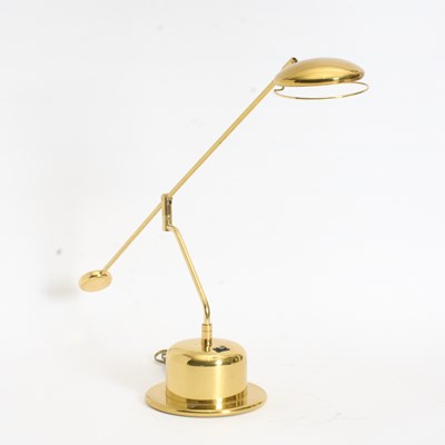 Lot 360 - Modern Gilt Metal Desk Lamp