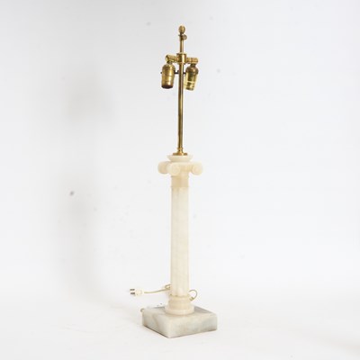 Lot 361 - Column Form Hardstone Lamp