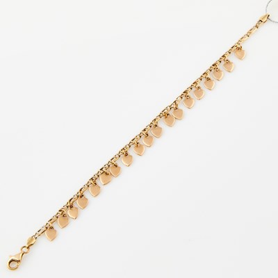 Lot 56 - Gold Charm Bracelet with 19 charms attached, 14K 7 dwt.