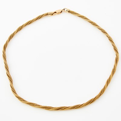 Lot 84 - Gold Necklace, 14K 14 dwt.