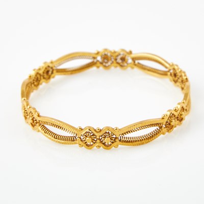Lot 97 - Gold Rigid Bracelet, 22K 14 dwt.