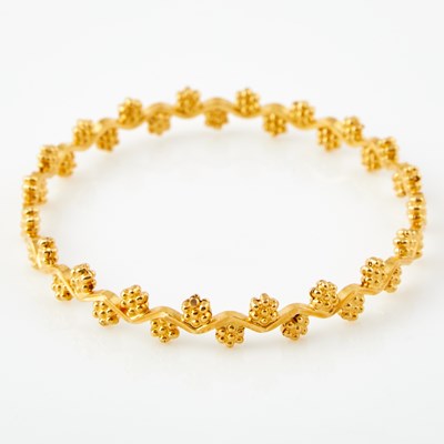 Lot 104 - Gold Rigid Bracelet, 22K 10 dwt.