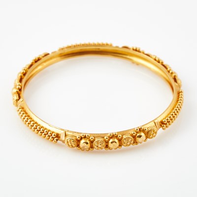 Lot 106 - Gold Rigid Bracelet, 22K 9 dwt.