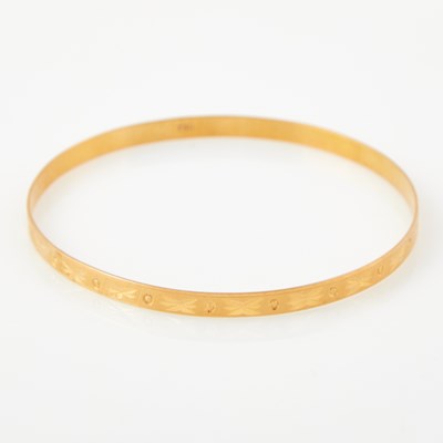 Lot 149 - Gold Rigid Bracelet, 18K 4 dwt.