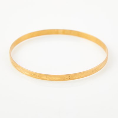 Lot 150 - Gold Rigid Bracelet, 18K 4 dwt.