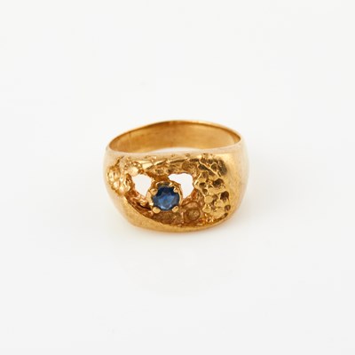 Lot 160 - Gold and Stone Ring, 14K 4 dwt. all