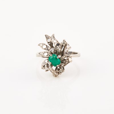 Lot 169 - Diamond and Stone Ring, 14K 3 dwt. all
