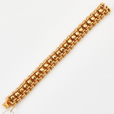 Lot 179 - Gold Flexible Bracelet, 18K 26 dwt.