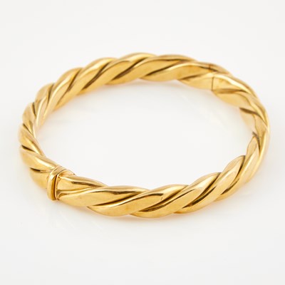 Lot 182 - Gold Rigid Bracelet, 18K 20 dwt.